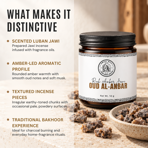 Oud Al-Anbar Scented Luban Jawi | Amber, Oud & Musk