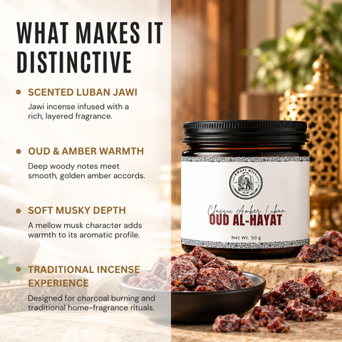 Oud Al-Hayat Scented Jawi | Oud, Amber & Musk