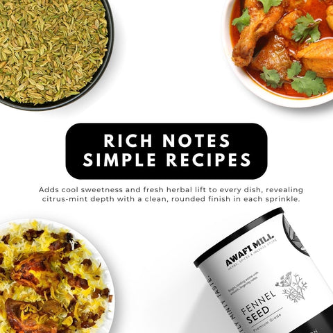 Fennel Seeds |  Saunf |  Foeniculum vulgare