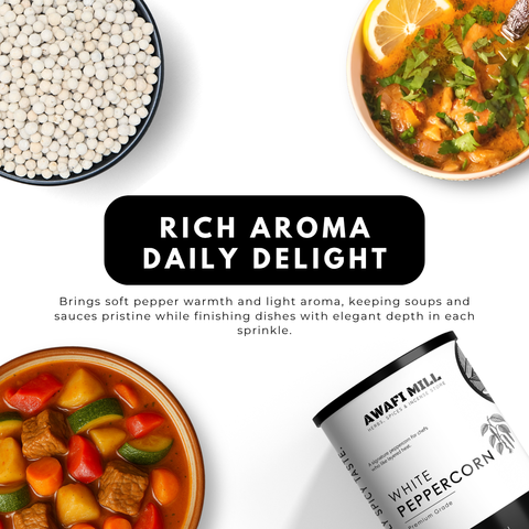 White Peppercorns | Safed Mirch | Piper nigrum