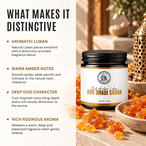Abu Dhabi Sahra Scented Luban | Oud & Amber