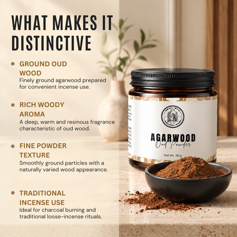 Agarwood Powder |  Ground Oud Wood Incense