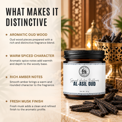 Al-Asil Oud | Spiced Amber & Fresh Musk Bakhoor