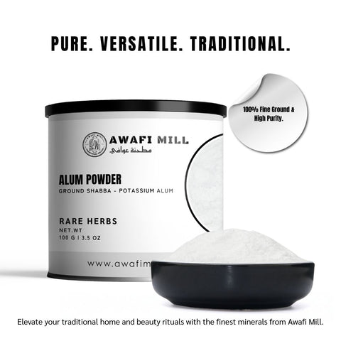 Alum Powder (Ground Shabba) - Potassium Alum