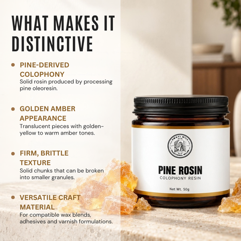 Colophony Pine Rosin |  Amber Resin Chunks