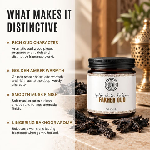 Fakher Oud | Golden Amber & Smooth Musk Bakhoor