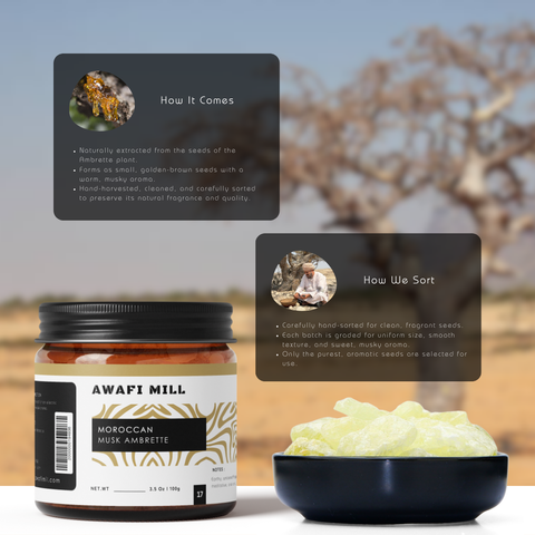Moroccan Musk Ambrette | Bakhoor Resin