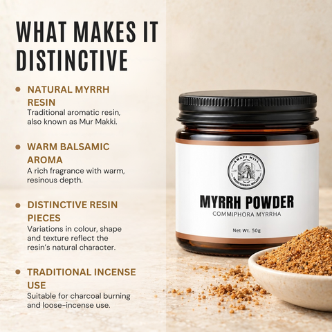 Myrrh Resin Powder | Mur Makki | Commiphora myrrha