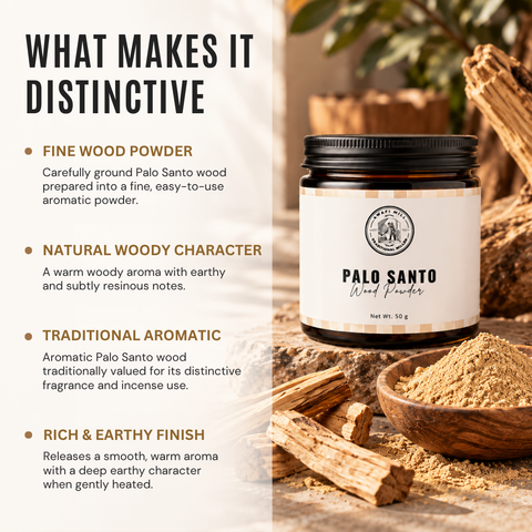 Palo Santo Wood Powder |  Bursera graveolens