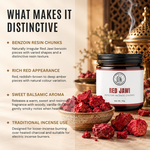 Red Jawi Incense | Jawi Ahmar Benzoin Resin Chunks