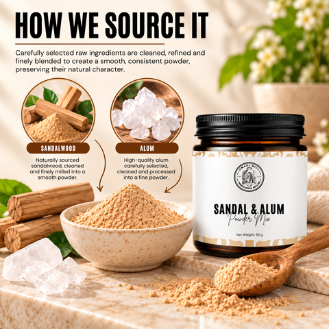 Sandalwood & Alum Powder | Fragrant Personal Care Powder