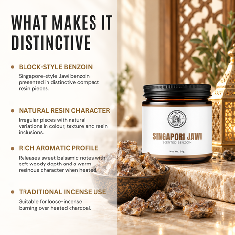 Singapori Jawi Incense | Singapore-Style Block Benzoin
