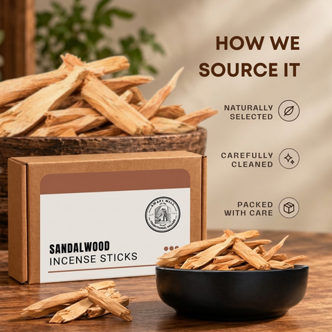 Sandalwood Sticks | Chandan Wood | Santalum album