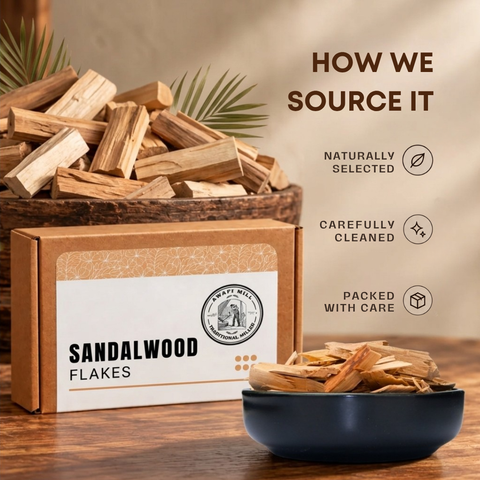 Sandalwood Flakes |  Chandan Wood Shavings | Santalum album