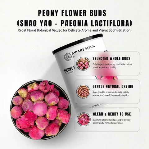 Peony Flower Buds (Shao Yao) - Paeonia Lactiflora