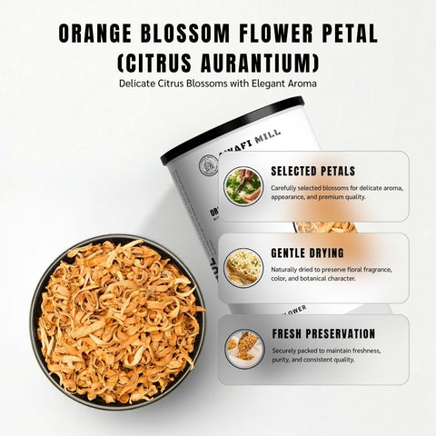 Orange Blossom Petals | Zahr Al Naranj | Citrus aurantium