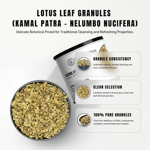 Lotus Leaf Granules (He Ye) - Nelumbo Nucifera