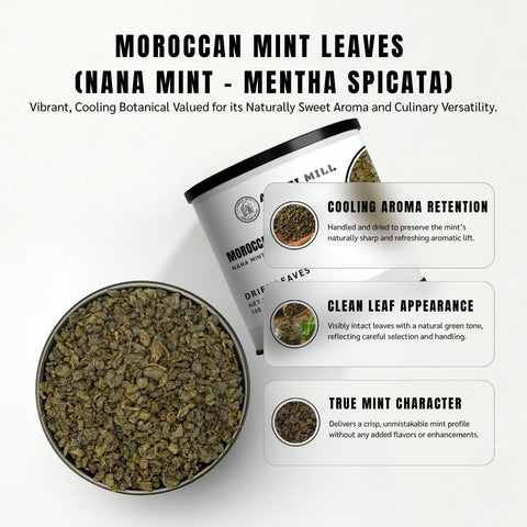 Moroccan Mint Leaves (Nana Mint) - Mentha Spicata