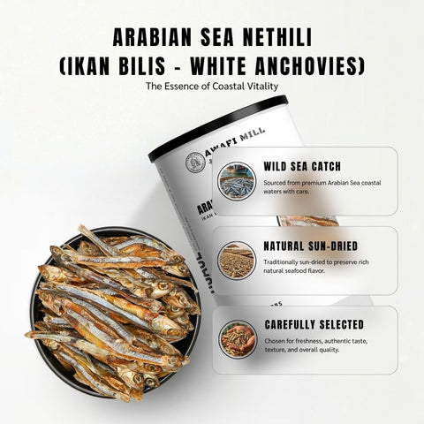 Nethili (White Anchovies) - Stolephorus