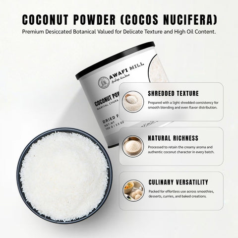 Coconut Powder (Nariyal Chura) - Cocos Nucifera