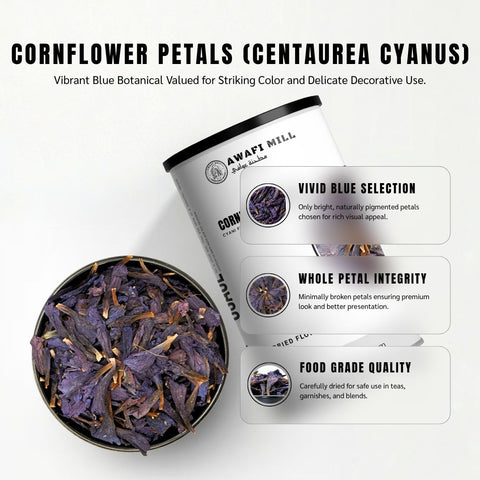 Blue Cornflower Petals (Cyani Flower) - Centaurea Cyanus