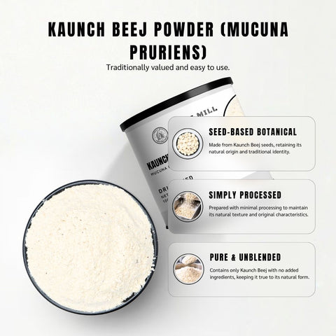 Kaunch Beej Powder – Pure Velvet Bean Powder
