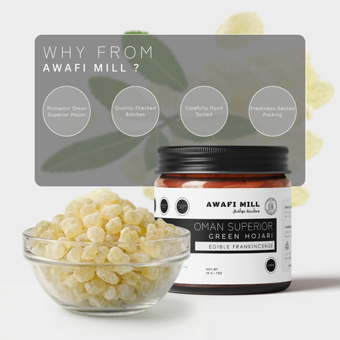 Oman Superior Green Hojari | Edible Frankincense
