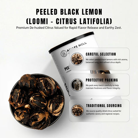 Peeled Black Lemon (Loomi Pulp) - Citrus Latifolia