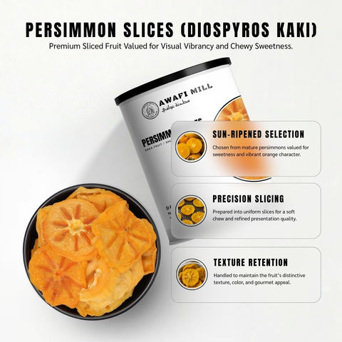 Persimmon Slices (Kaka Fruit / Khurman) - Diospyros Kaki