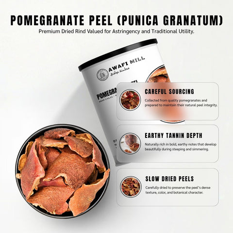 Pomegranate Peel (Anar Chilka / Rind) - Punica Granatum