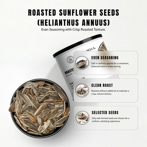 Roasted Sunflower Seeds (Salted, In-Shell) – Helianthus annuus