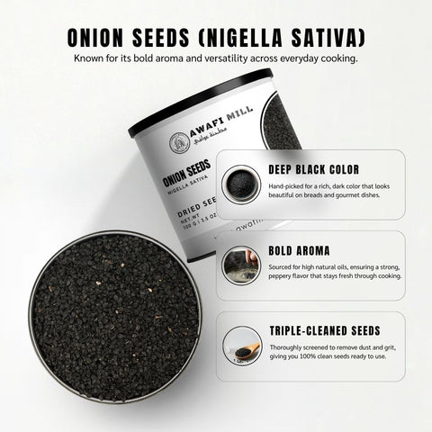 Onion Seeds (Kalonji / Black Seed) – Nigella sativa