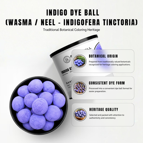 Traditional Indigo Dye Balls (Indigofera Tinctoria) – Authentic Fermented Botanical Dye for Artisans