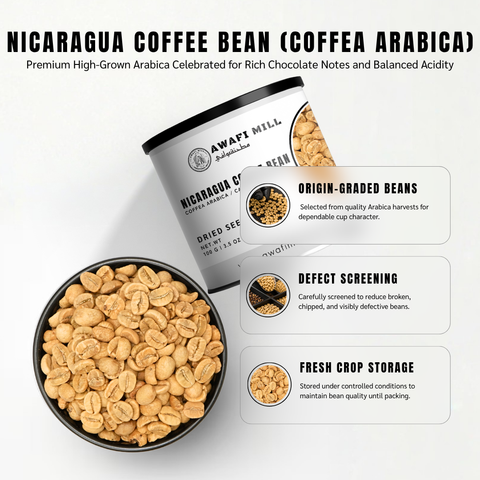 Nicaragua Green Coffee Beans | Whole Unroasted Coffee Beans