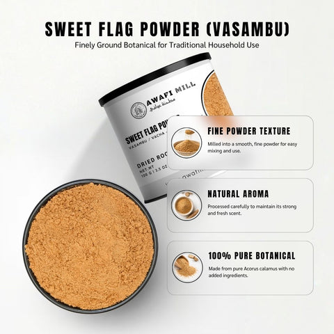 Sweet Flag Powder (Vacha / Calamus) - Acorus Calamus