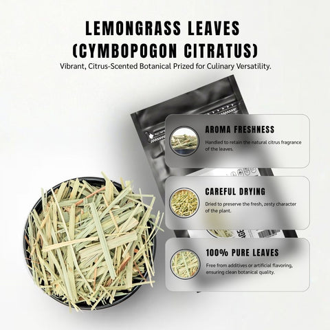 Lemongrass Leaves (Cymbopogon) - Cymbopogon Citratus