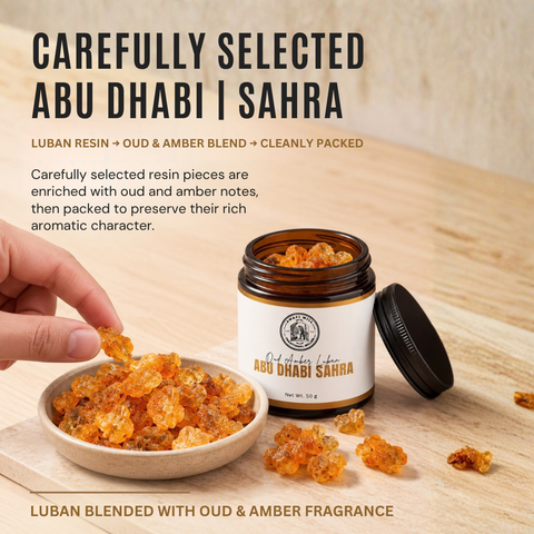 Abu Dhabi Sahra Scented Luban | Oud & Amber