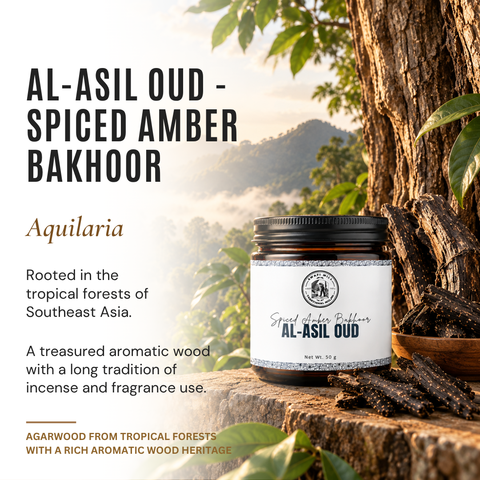 Al-Asil Oud | Spiced Amber & Fresh Musk Bakhoor