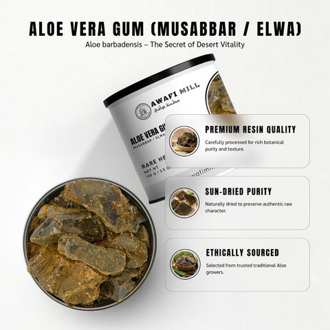 Aloe Vera Gum (Musabbar / ELWA) - Aloe Barbadensis