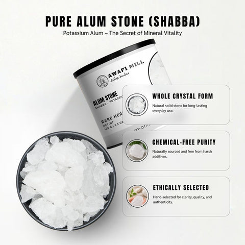 Alum Stone (Shabba) - Potassium Alum