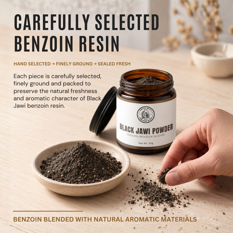 Black Jawi Powder | Jawi Aswad Benzoin Incense Powder