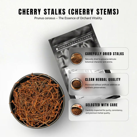 Cherry Stalks (Cherry Stems) - Prunus Cerasus