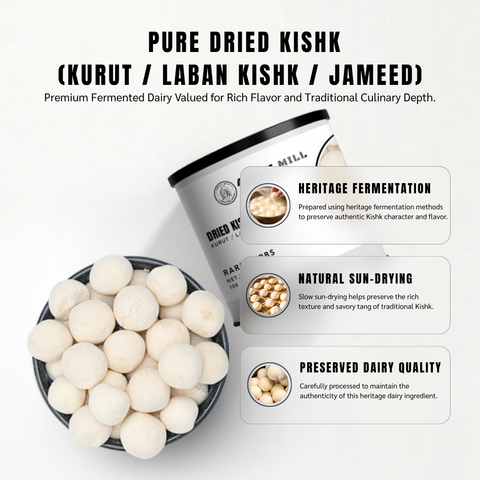 Dried Kishk (Kurut / Jameed) - Fermented Stone Yogurt