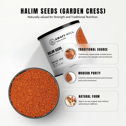 Halim Seeds (Garden Cress / Aliv) – Lepidium sativum