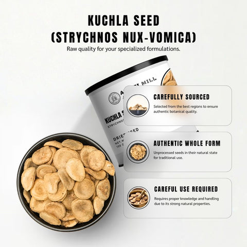 Kuchla Seeds (Nux Vomica) – Strychnos nux-vomica