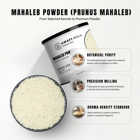 Mahaleb Seed Powder (Mahleb / Mahlab) – Prunus mahaleb