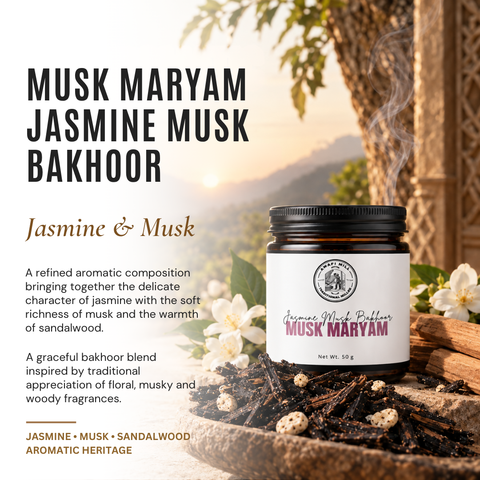 Musk Maryam Oud Bakhoor | Jasmine, Musk & Sandalwood