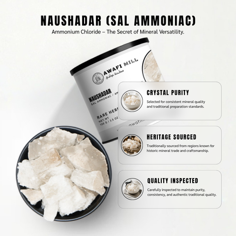 Naushadar (Sal Ammoniac) - Ammonium Chloride