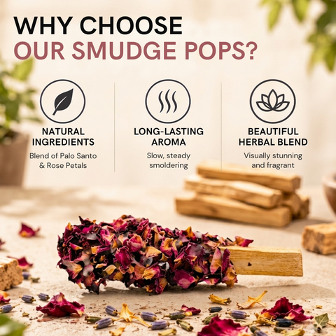 Palo Santo Rose Fusion Smudge Pop