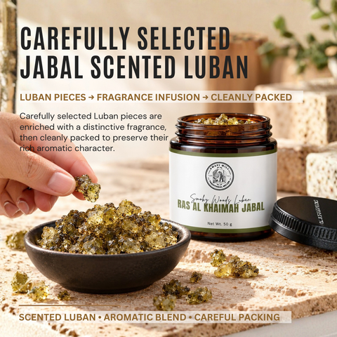 Ras Al Khaimah Jabal Scented Luban | Leather & Smoky Woods